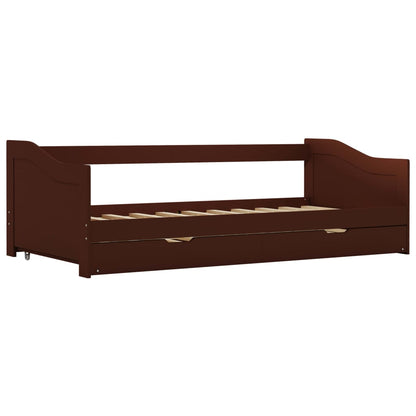 Sofa Bed Frame | Dark Brown | Pine wood, Plywood slats | 90x200 cm