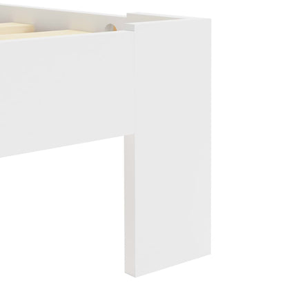 Bed Frame | White | Solid pine wood, plywood | Double | Modern