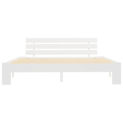 Bed Frame | White | Solid pine wood, Plywood | 180x200 cm Super King