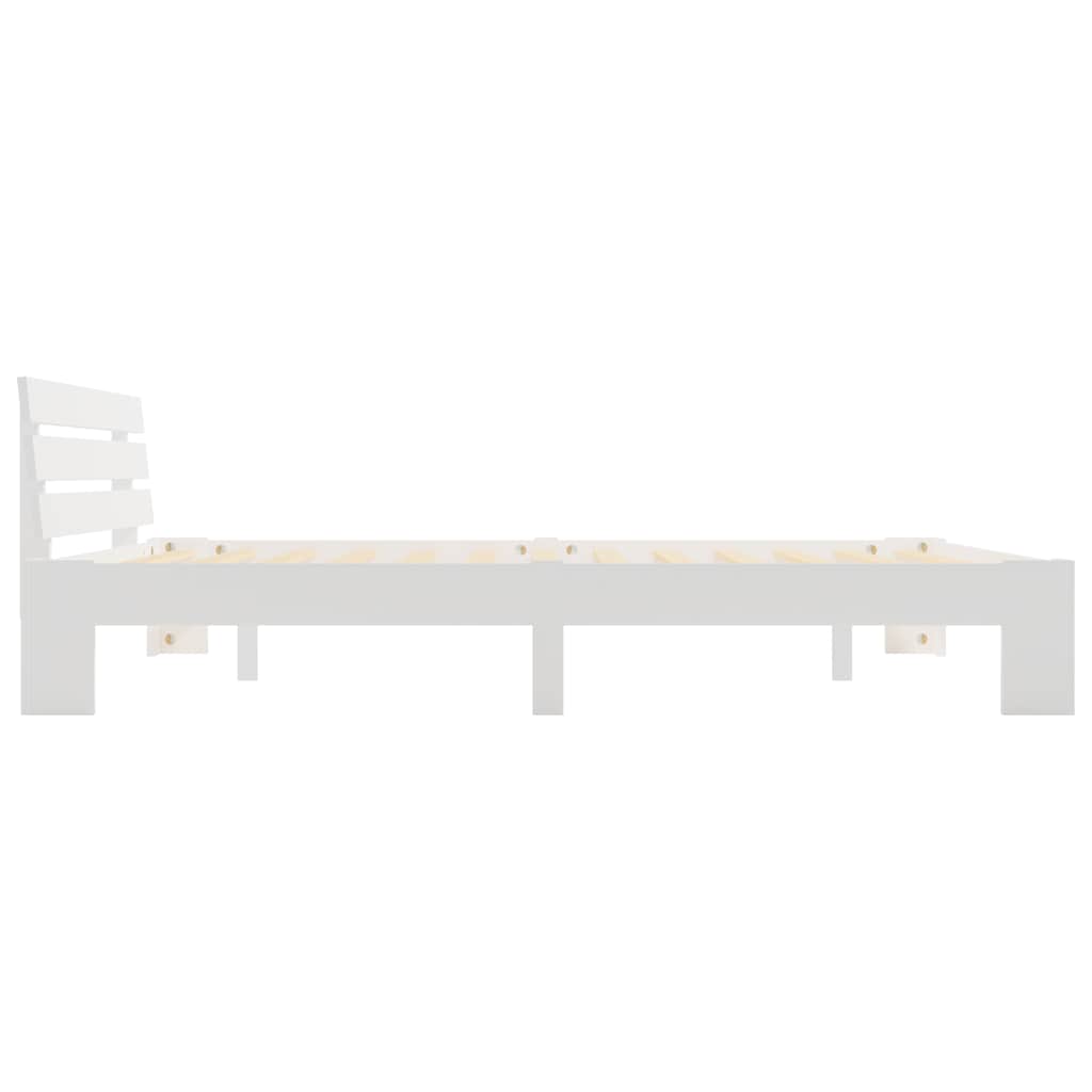 Bed Frame | White | Solid pine wood, Plywood | 180x200 cm Super King