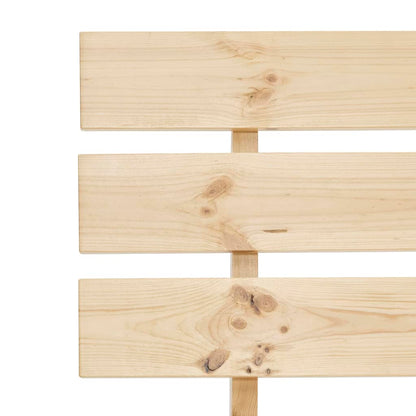 Bed Frame without Mattress 140x200cm Solid Wood Pine