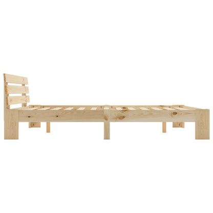 Bed Frame | Natural | Solid pine wood, Plywood | Double | Durable
