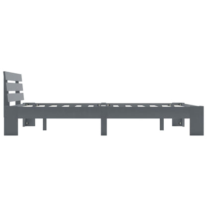 Bed Frame | Grey | Solid pine wood, plywood | Double | Durable