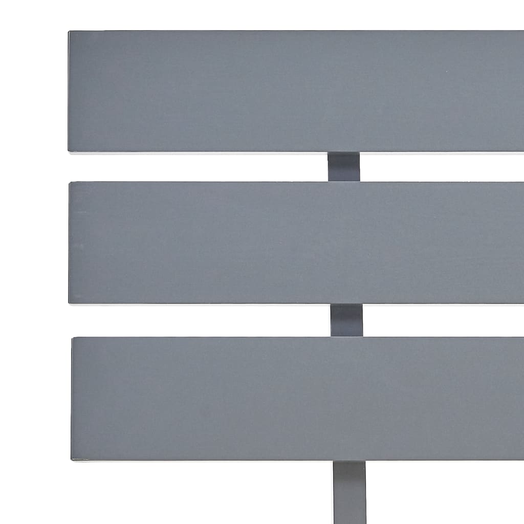Bed Frame without Mattress Grey 160x200cm Solid Wood Pine