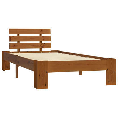 Bed Frame | Honey Brown | Solid pine wood, Plywood | Single | Durable