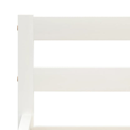 Bed Frame | White | Solid pine wood, plywood slats | Super King | Durable