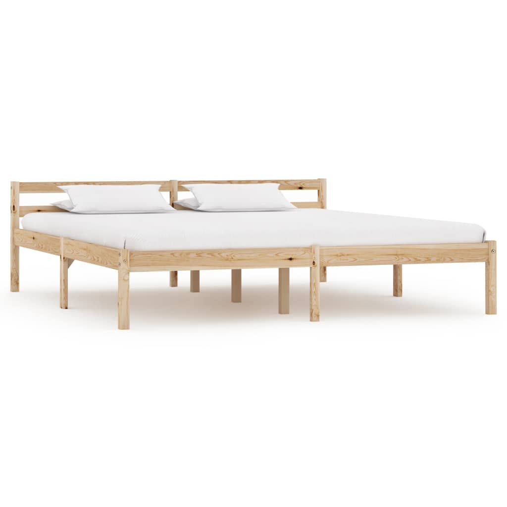Bed Frame | Natural | Solid pine wood | Double |  Durable  | Bed Frame