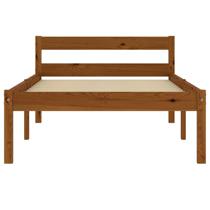 Bed Frame | Honey Brown | Solid pine wood, Plywood | Single | Durable