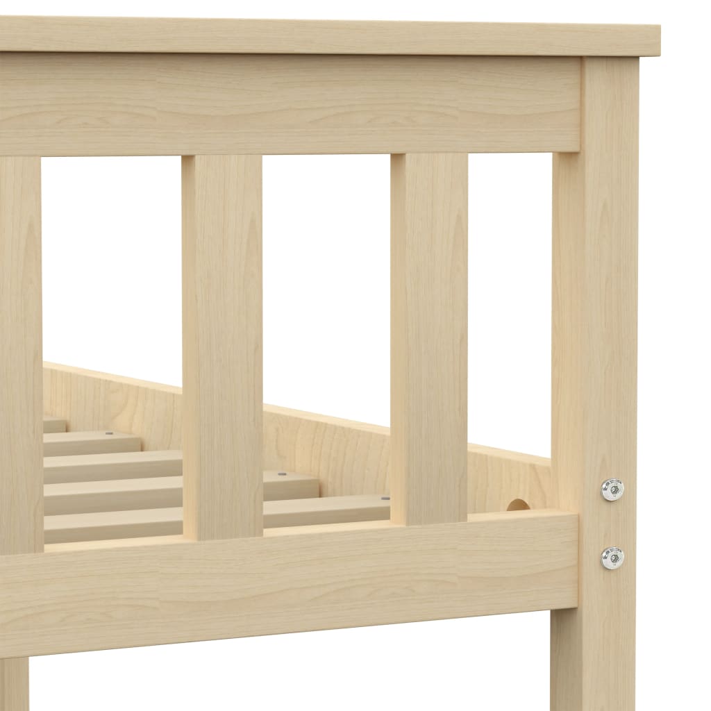 Bed Frame | Natural | Solid pinewood, plywood slats | 100x200 cm
