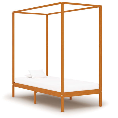 Bed Frame | Honey brown | Solid pine wood | Single | Bed Frame