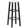 Bar Stools 2 pcs Black MDF