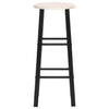 Bar Stools 2 pcs Black MDF