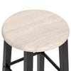 Bar Stools 2 pcs Black MDF