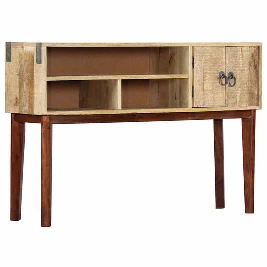 Console Table | Natural wood colour | Solid Rough Mango Wood | Medium