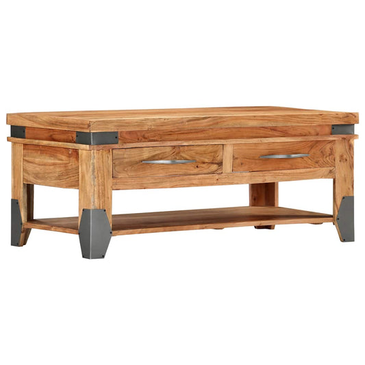 Coffee Table | Natural wood colour | Solid Acacia wood | 110x52x45 cm