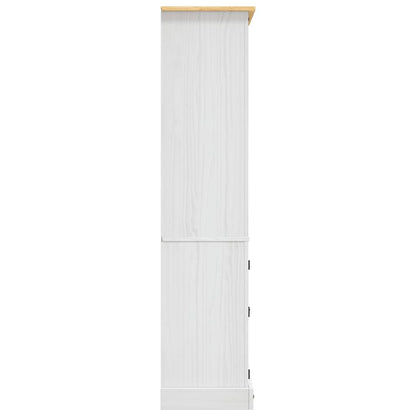 Cupboard Mexican Pine Corona Range White 80x40x170 cm