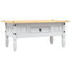 Coffee Table Mexican Pine Corona Range White 100x55x45 cm