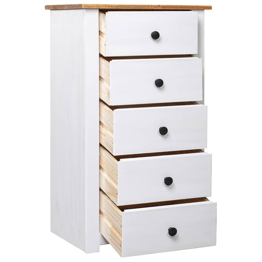 Sideboard White 46x40x89 cm Pine Panama Range