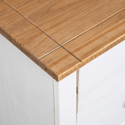 Sideboard White 18.1"x15.7"x35" Pine Panama Range