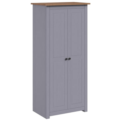 Wardrobe Grey 80x50x171.5 cm Solid Pine Panama Range