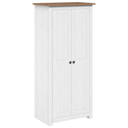Wardrobe White 80x50x171.5 cm Solid Pine Panama Range