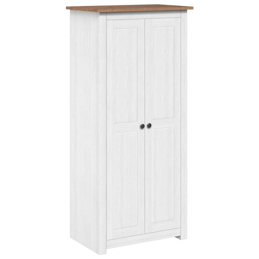 Wardrobe | White | Solid Pine Wood | Medium | Storage | Wardrobe