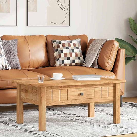 Coffee Table | Natural wood | Solid pine wood | Medium | Drawers
