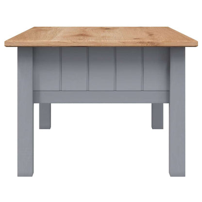 Coffee Table Grey 100x60x43.5 cm Solid Pine Wood Panama Range