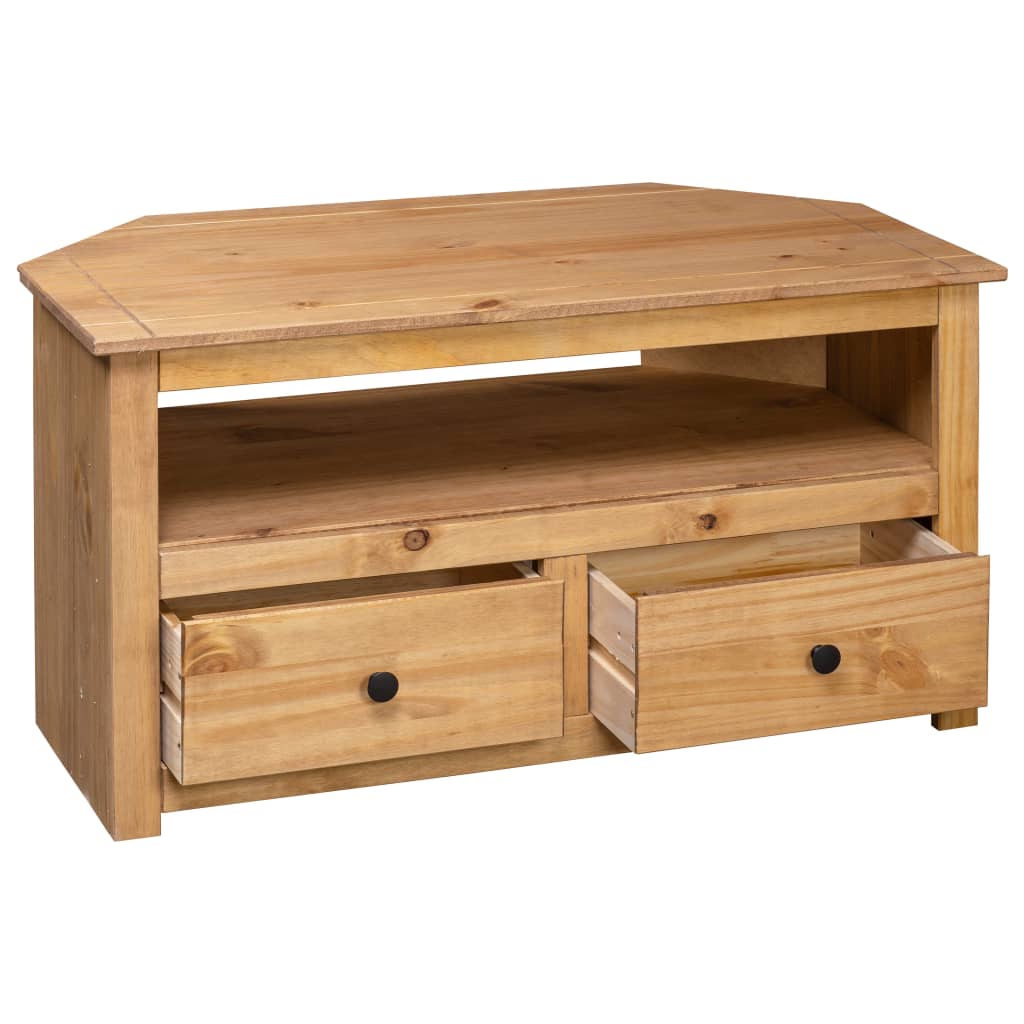 Corner TV Cabinet 93x49x49 cm Solid Pine Panama Range