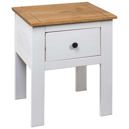 Bedside Cabinet | White, Natural | Solid Pine Wood | 46x40x57 cm