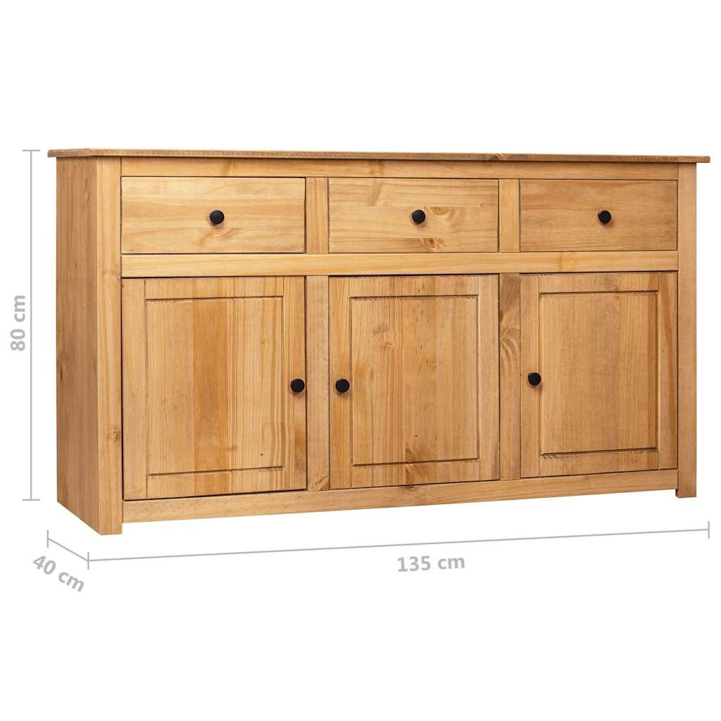 Sideboard | Natural wood colour | Solid pinewood | Large | Sideboard