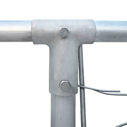 Outdoor Dog Kennel Galvanised Steel 4x4x1 m