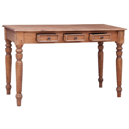 Desk with Drawers 117x57x75 cm Solid Mahogany Wood