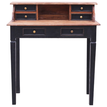 Writing Desk with Drawers 90x50x101 cm Solid Mahogany Wood