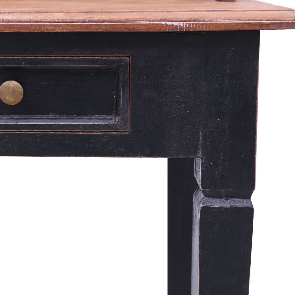 Writing Desk with Drawers 90x50x101 cm Solid Mahogany Wood