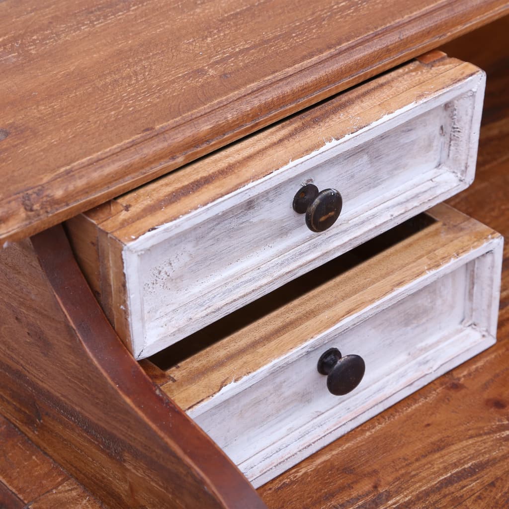 Writing Desk with Drawers 90x50x101 cm Solid Reclaimed Wood