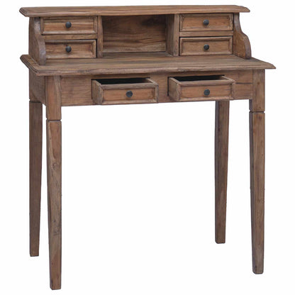 283912 vidaXL Writing Desk with Drawers 90x50x101 cm Solid Mahogany Wood