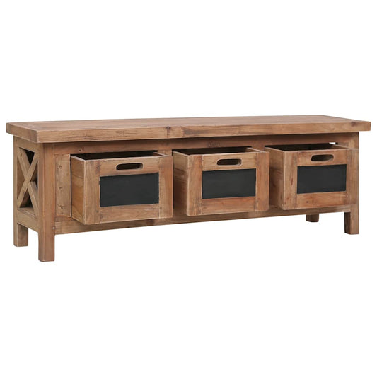 TV Cabinet | Brown and black | Solid mahogany wood | Medium | TV Cabinet