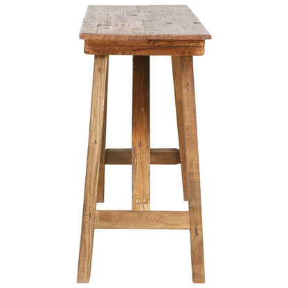 Console Table 130x40x80 cm Mixed Recycled Wood