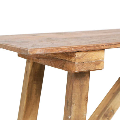 Console Table 130x40x80 cm Mixed Recycled Wood