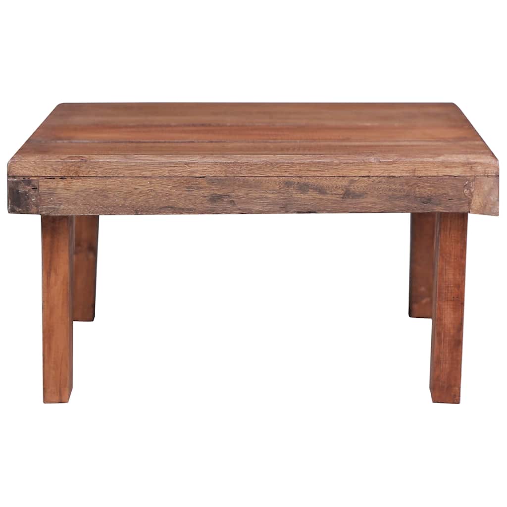 Coffee Table 23.6"x17.7"x9.1" Solid Mahogany Wood