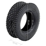 Wheelbarrow Tyres 2 pcs 13x5.00-6 4PR Rubber