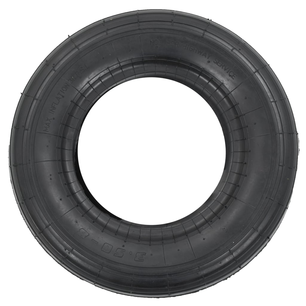 Tyre | Black | Rubber | 3.50-8 | Heavy Weight Endurance | Tyre | Circular