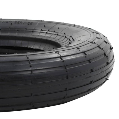 Tyre | Black | Rubber | 3.50-8 | Heavy Weight Endurance | Tyre | Circular