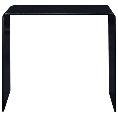 284723 vidaXL Coffee Table Black 50x50x45 cm Tempered Glass