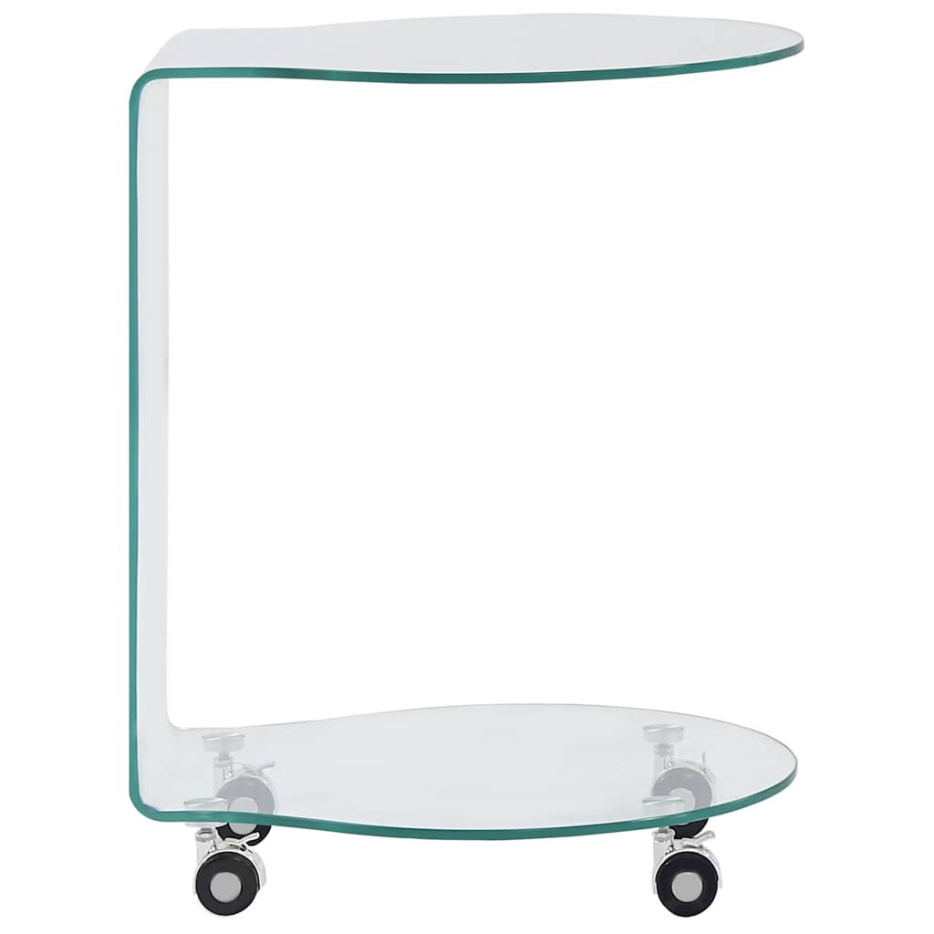 284725 vidaXL Coffee Table 45x40x58 cm Tempered Glass