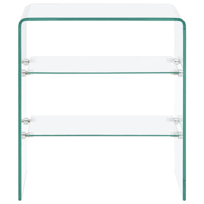 Coffee Table 50x40x56 cm Tempered Glass