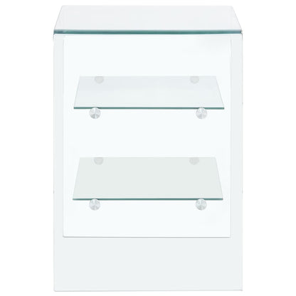Coffee Table 50x40x56 cm Tempered Glass