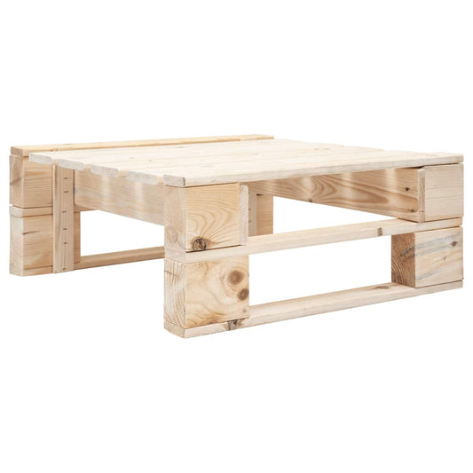 Pallet Ottoman | Natural wood colour | Impregnated pinewood | Medium