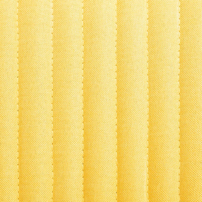 Dining Chairs 4 pcs Yellow Fabric